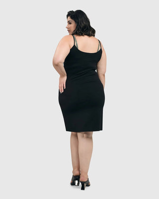Alembika Fitted Cami Dress, Black - Statement Boutique