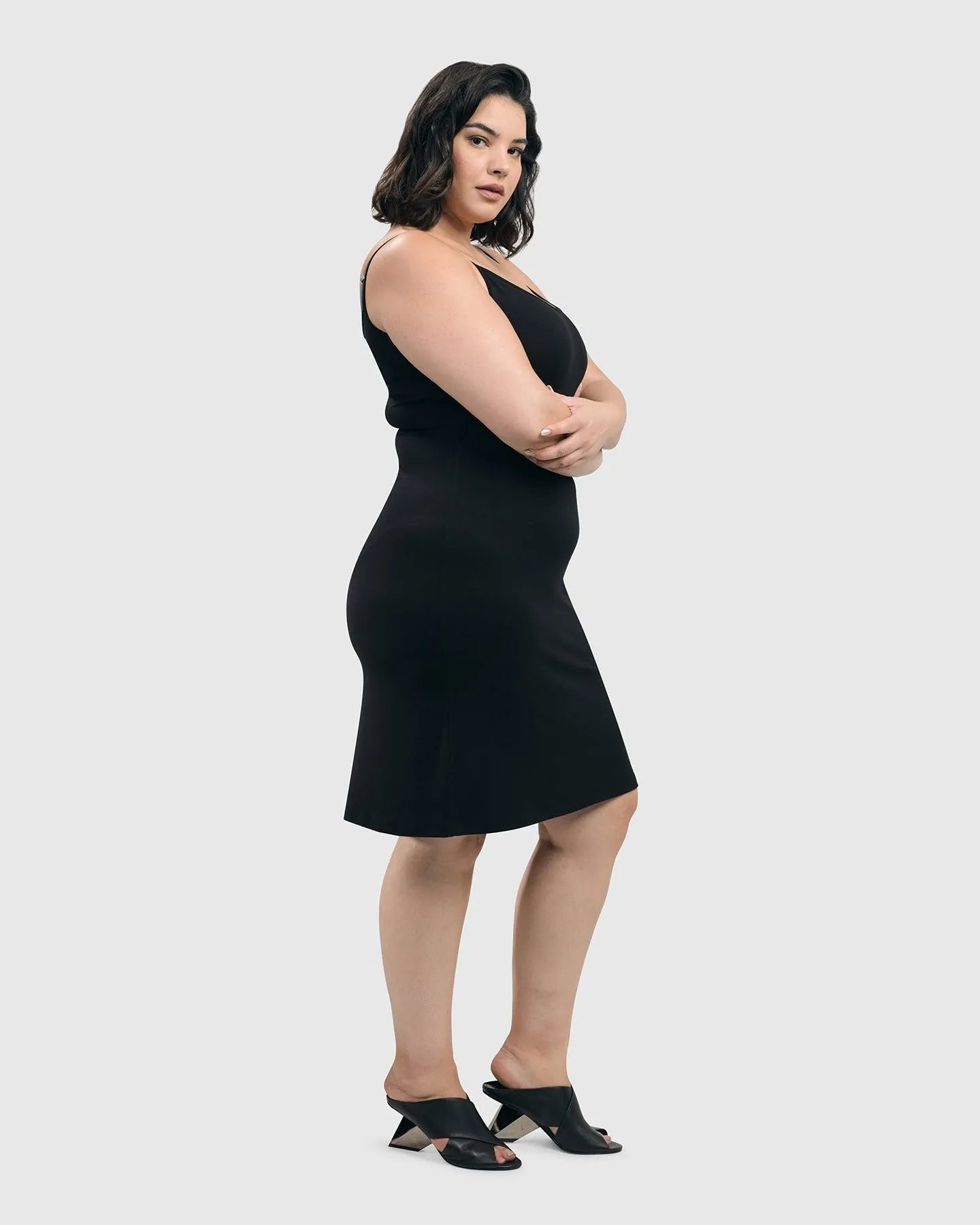 Alembika Fitted Cami Dress, Black 6 Alembika Fitted Cami Dress, Black 6