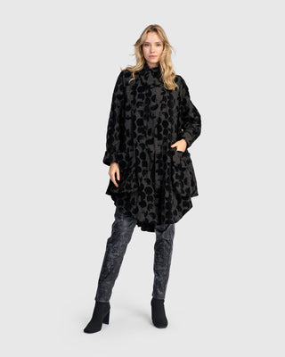 Alembika AJ904C Flocked Duster Jacket, Crescent - Statement Boutique