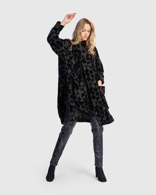Alembika AJ904C Flocked Duster Jacket, Crescent - Statement Boutique