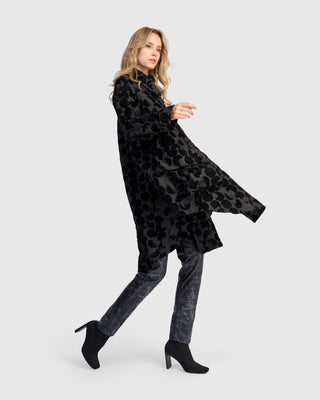Alembika AJ904C Flocked Duster Jacket, Crescent - Statement Boutique