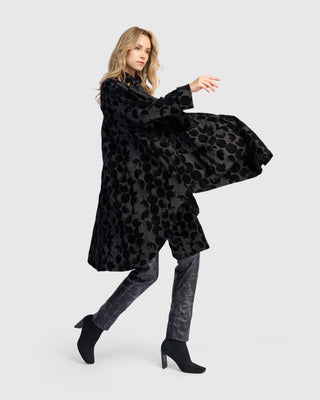 Alembika AJ904C Flocked Duster Jacket, Crescent - Statement Boutique