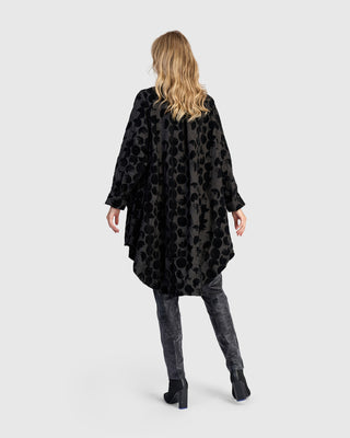 Alembika AJ904C Flocked Duster Jacket, Crescent - Statement Boutique