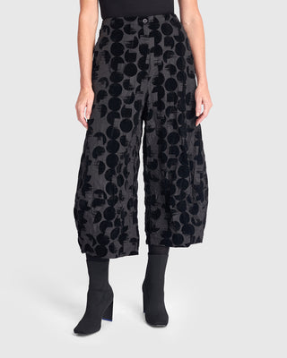 Alembika Flocked Lantern Pant, Crescent - Statement Boutique