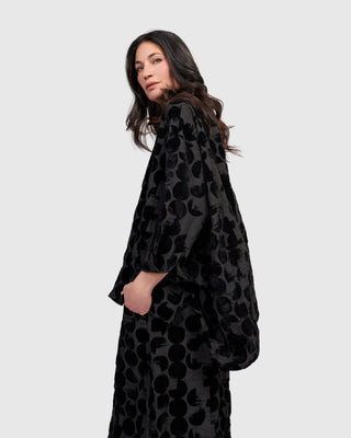 Alembika Flocked Oversized Shirt, Crescent - Statement Boutique