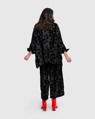 Alembika Flocked Oversized Shirt, Crescent - Statement Boutique