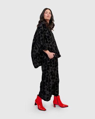 Alembika Flocked Oversized Shirt, Crescent - Statement Boutique