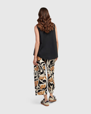 Henley Flare Tank, Tulips