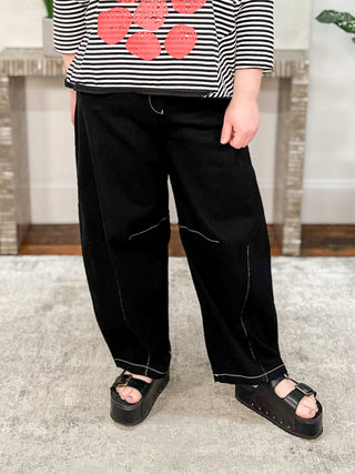 Horseshoe Barrel Jeans, Black