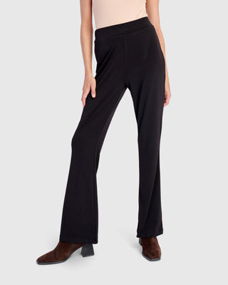 Alembika Matte Jersey Fit & Flare Pant, Black - Statement Boutique