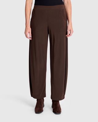 Alembika Matte Jersey Lantern Pant, Sepia - Statement Boutique