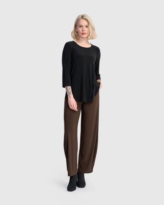 Alembika Matte Jersey Lantern Pant, Sepia - Statement Boutique