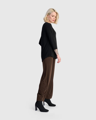 Alembika Matte Jersey Lantern Pant, Sepia - Statement Boutique