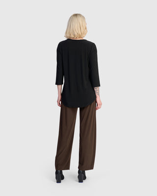 Alembika Matte Jersey Lantern Pant, Sepia - Statement Boutique