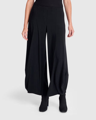 Alembika Matte Jersey Punto Pant, Black - Statement Boutique