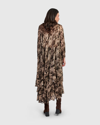 Alembika Mesh Ruffle Tunic, Aquarelle - Statement Boutique