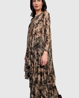Alembika Mesh Ruffle Tunic, Aquarelle - Statement Boutique