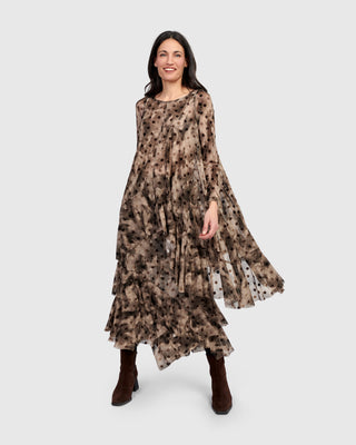 Alembika Mesh Ruffle Tunic, Aquarelle - Statement Boutique