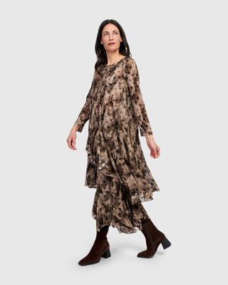 Alembika Mesh Ruffle Tunic, Aquarelle - Statement Boutique