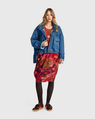 Oversized Pockets Jacket, Denim