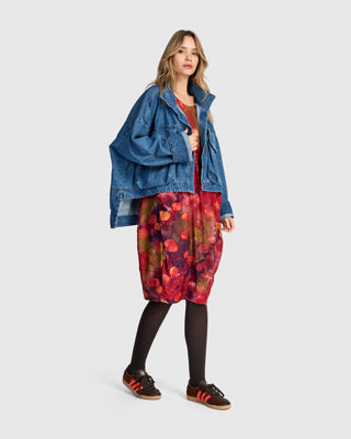 Oversized Pockets Jacket, Denim