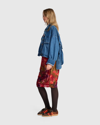 Oversized Pockets Jacket, Denim