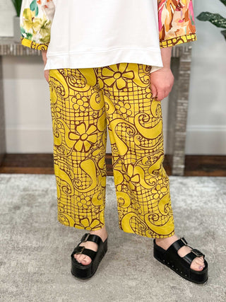 Poplin Straight Leg Crop Pant, Sunlace