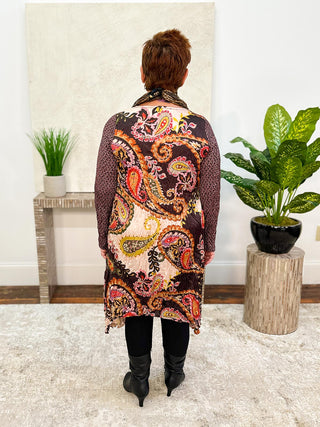Alembika Satin Crush Tunic, Paisley - Statement Boutique