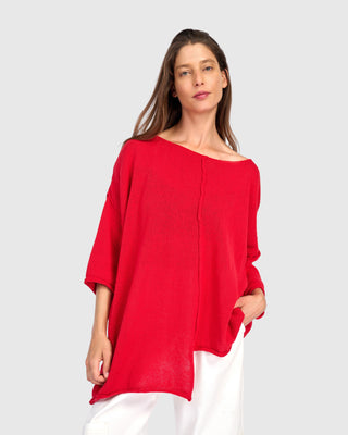 Stepped Hem Sweater