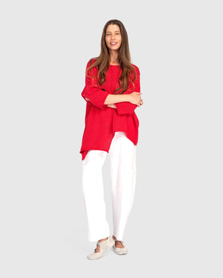 Stepped Hem Sweater