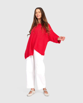 Stepped Hem Sweater