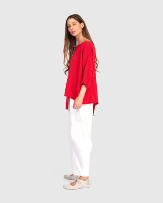 Stepped Hem Sweater