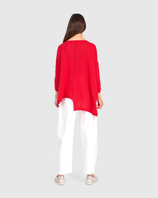 Stepped Hem Sweater