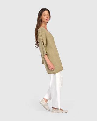 Stepped Hem Sweater