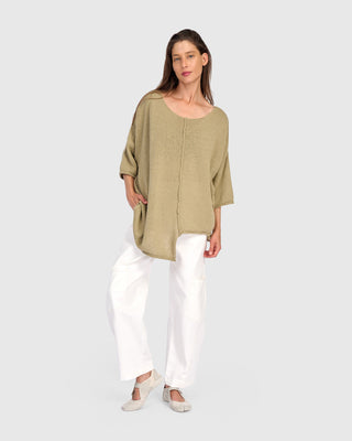 Stepped Hem Sweater