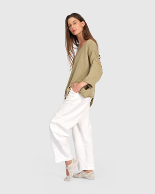 Stepped Hem Sweater