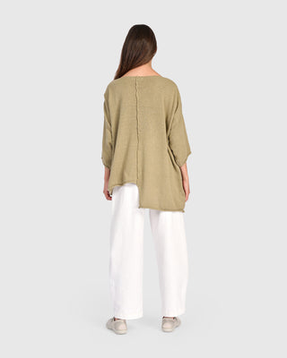 Stepped Hem Sweater