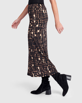 Alembika AK634M Straight Midi Skirt, Matrix - Statement Boutique