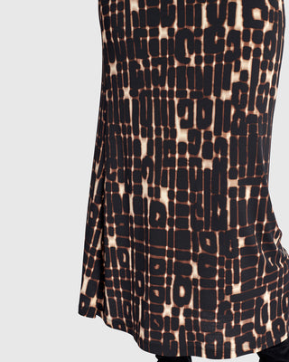 Alembika AK634M Straight Midi Skirt, Matrix - Statement Boutique