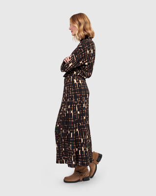 Alembika AK634M Straight Midi Skirt, Matrix - Statement Boutique