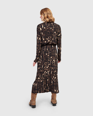 Alembika AK634M Straight Midi Skirt, Matrix - Statement Boutique