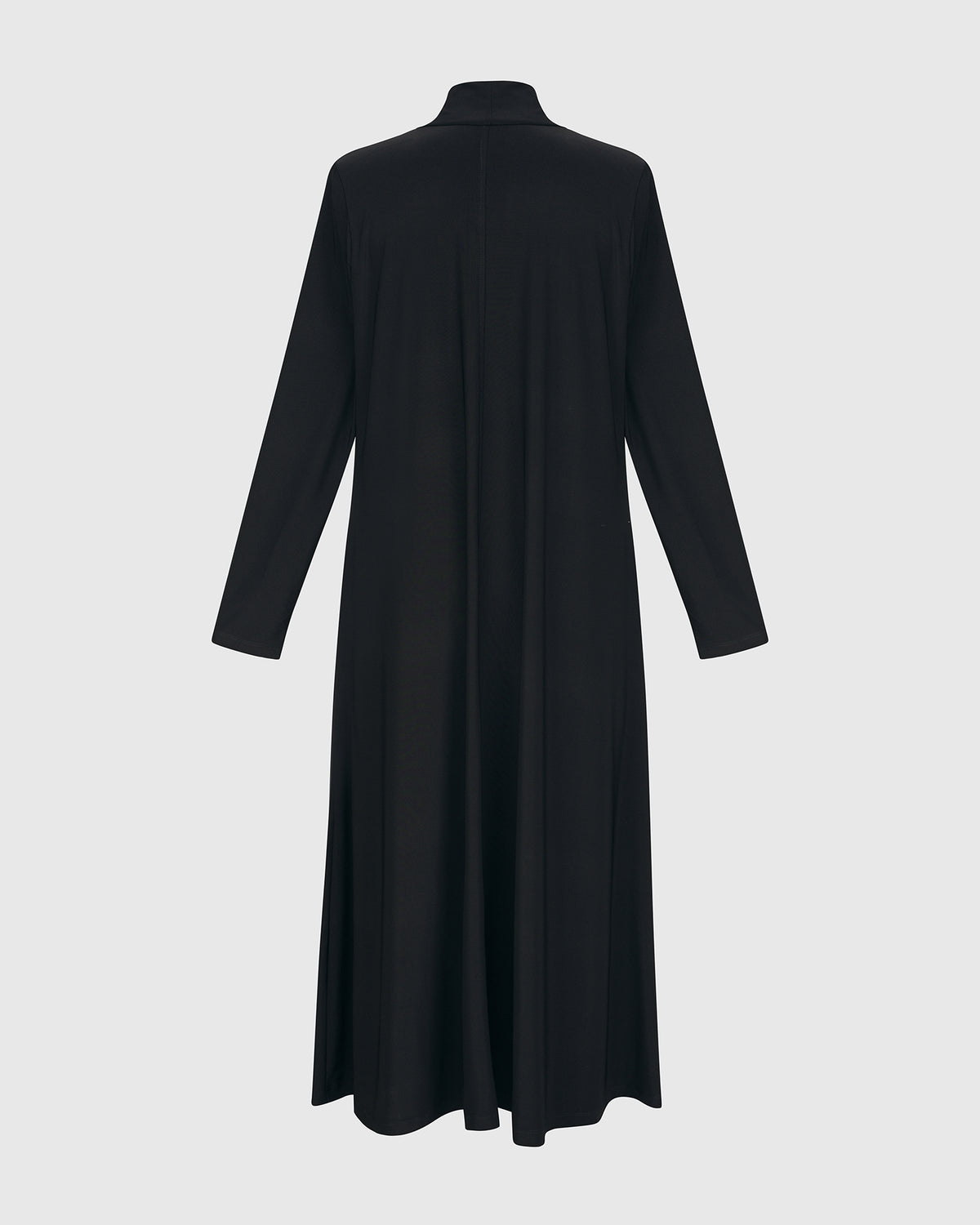 Alembika (Pre-Order) Mock Neck A-Line Dress, Black - Statement Boutique
