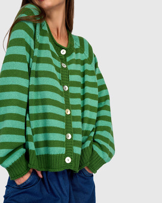 Striped Cardigan Sweater
