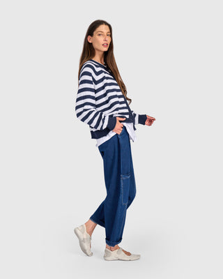 Striped Cardigan Sweater