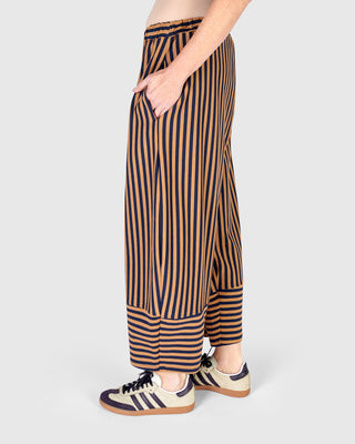 Alembika Striped Lantern Pant, Ochre - Statement Boutique