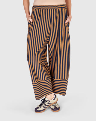 Alembika Striped Lantern Pant, Ochre - Statement Boutique