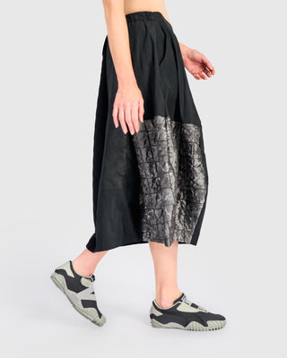 Taffeta & Jacquard Skirt, Mix