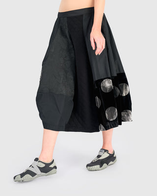 Taffeta & Jacquard Skirt, Mix