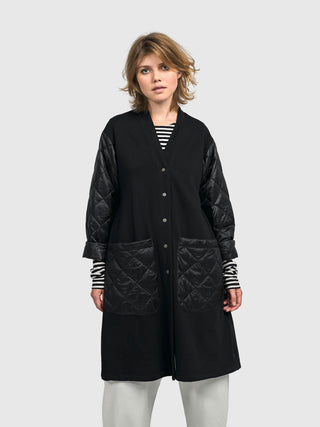 Alembika (Pre-Order) Urban Quilted Mix Jacket, Black - Statement Boutique
