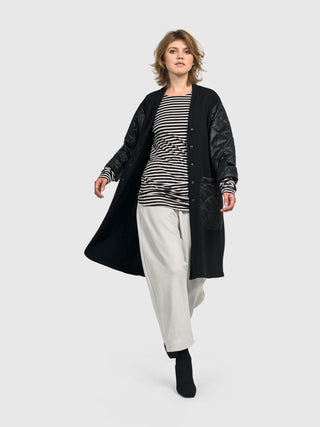 Alembika (Pre-Order) Urban Quilted Mix Jacket, Black - Statement Boutique